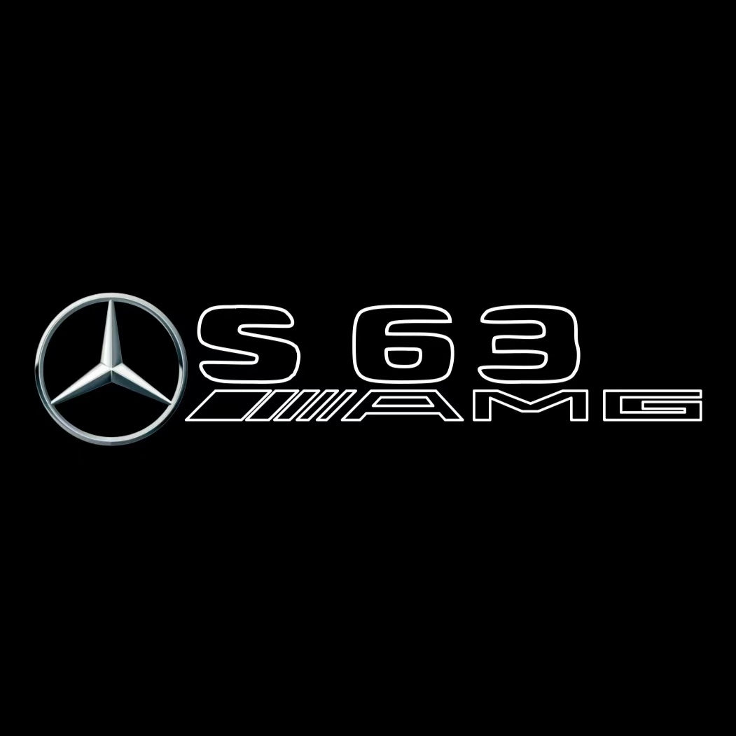MERCEDES BENZ S 63 AMG LOGO PROJECTOR LIGHTS  (quantity 1 = 1 sets/2 door lights)Nr.03f010
