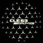 MERCEDES BENZ CLE 63 AMG  LOGO PROJECTOT LIGHTS  (quantity 1 = 1 sets/2 door lights)Nr.03f08