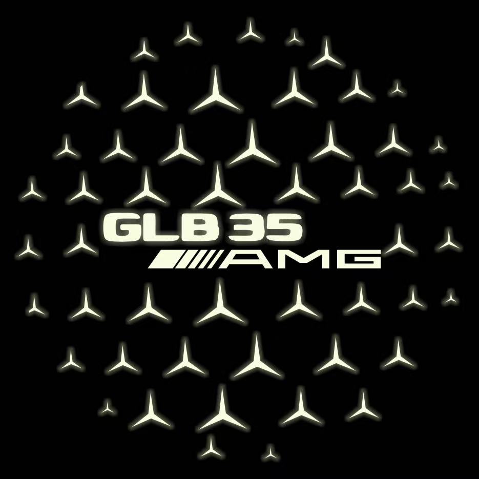 MERCEDES BENZ GLB 35 AMG LOGO PROJECTOR LIGHTS  (quantity 1 = 1 sets/2 door lights)Nr.03f025