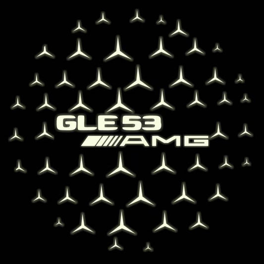 MERCEDES BENZ GLE 53 AMG LOGO PROJECTOR LIGHTS  (quantity 1 = 1 sets/2 door lights)Nr.03f033
