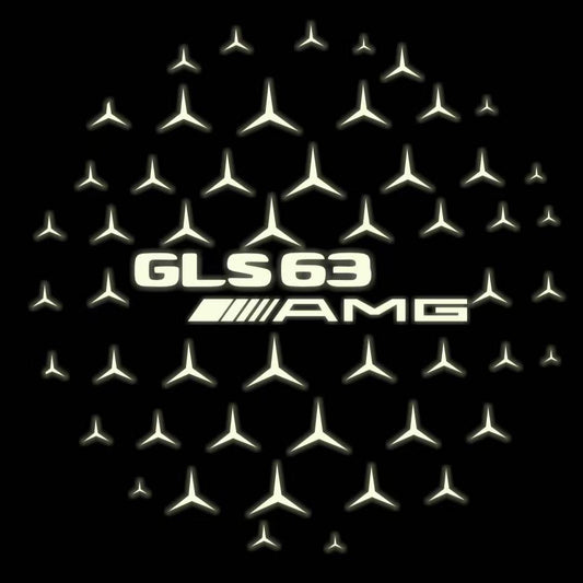 MERCEDES BENZ GLS 63 AMG LOGO PROJECTOR LIGHTS  (quantity 1 = 1 sets/2 door lights)Nr.03f029