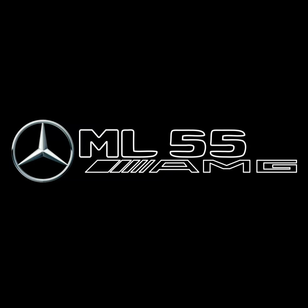 MERCEDES BENZ ML 55 AMG LOGO PROJECTOR LIGHTS  (quantity 1 = 1 sets/2 door lights)Nr.03f03
