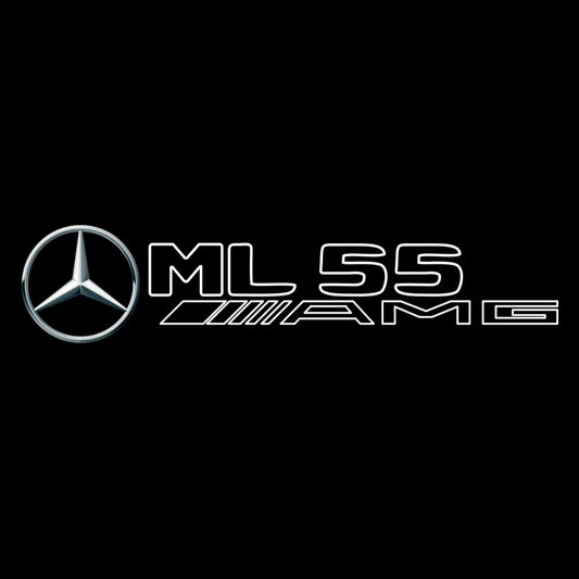 MERCEDES BENZ ML 55 AMG LOGO PROJECTOR LIGHTS  (quantity 1 = 1 sets/2 door lights)Nr.03f03