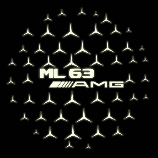 MERCEDES BENZ ML 63 AMG LOGO PROJECTOR LIGHTS  (quantity 1 = 1 sets/2 door lights)Nr.03f010