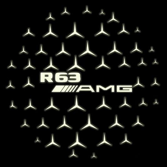 MERCEDES BENZ R 63 AMG LOGO PROJECTOR LIGHTS  (quantity 1 = 1 sets/2 door lights)Nr.03f027