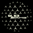 MERCEDES BENZ GL 63 AMG LOGO PROJECTOR LIGHTS  (quantity 1 = 1 sets/2 door lights)Nr.03f06
