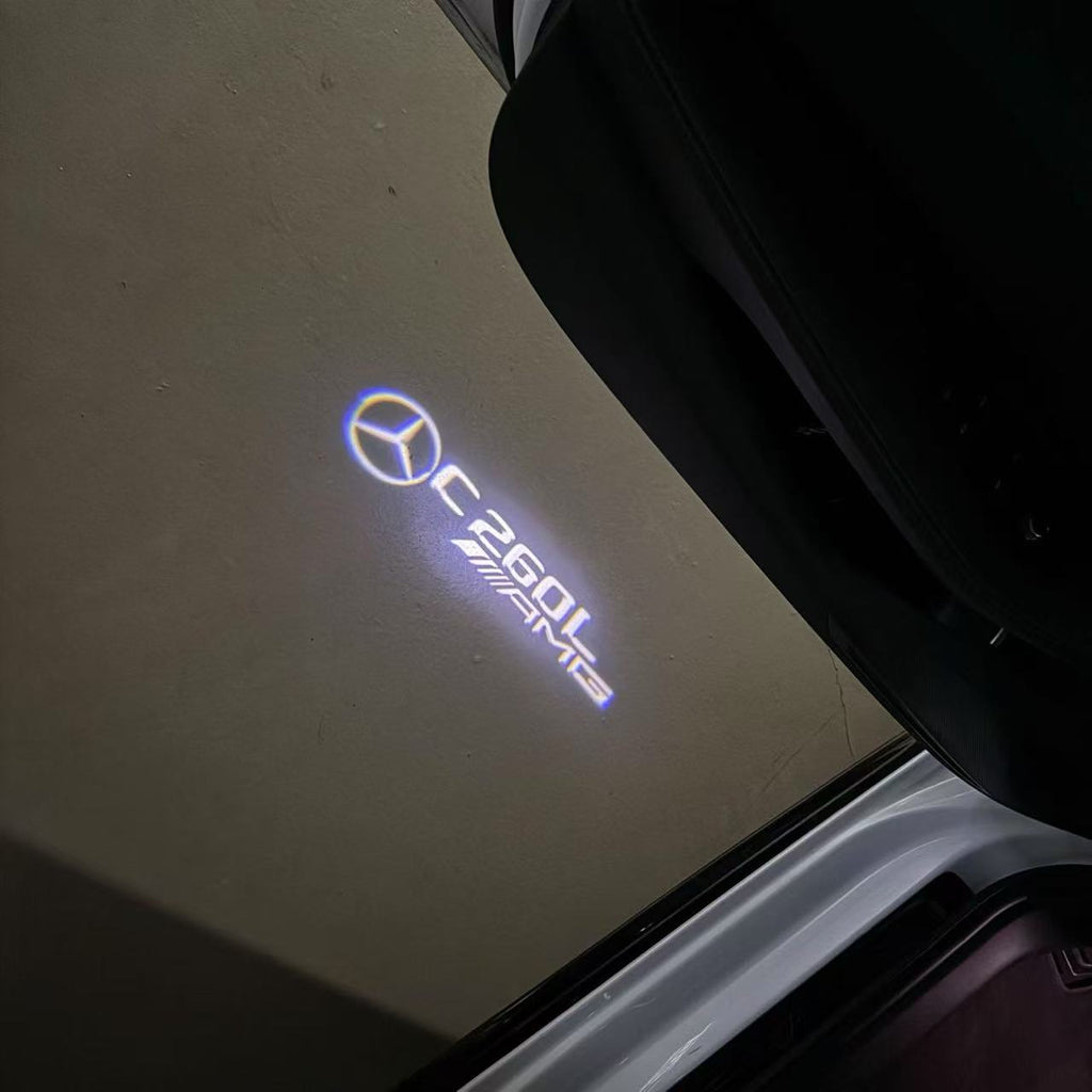 MERCEDES BENZ  C 260L AMG LOGO PROJECTOT LIGHTS  (quantity 1 = 1 sets/2 door lights)Nr.03f031