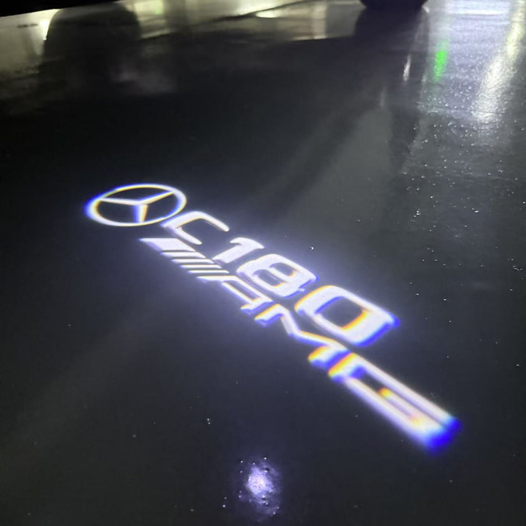 MERCEDES BENZ  C 180 AMG LOGO PROJECTOT LIGHTS  (quantity 1 = 1 sets/2 door lights)Nr.03f018