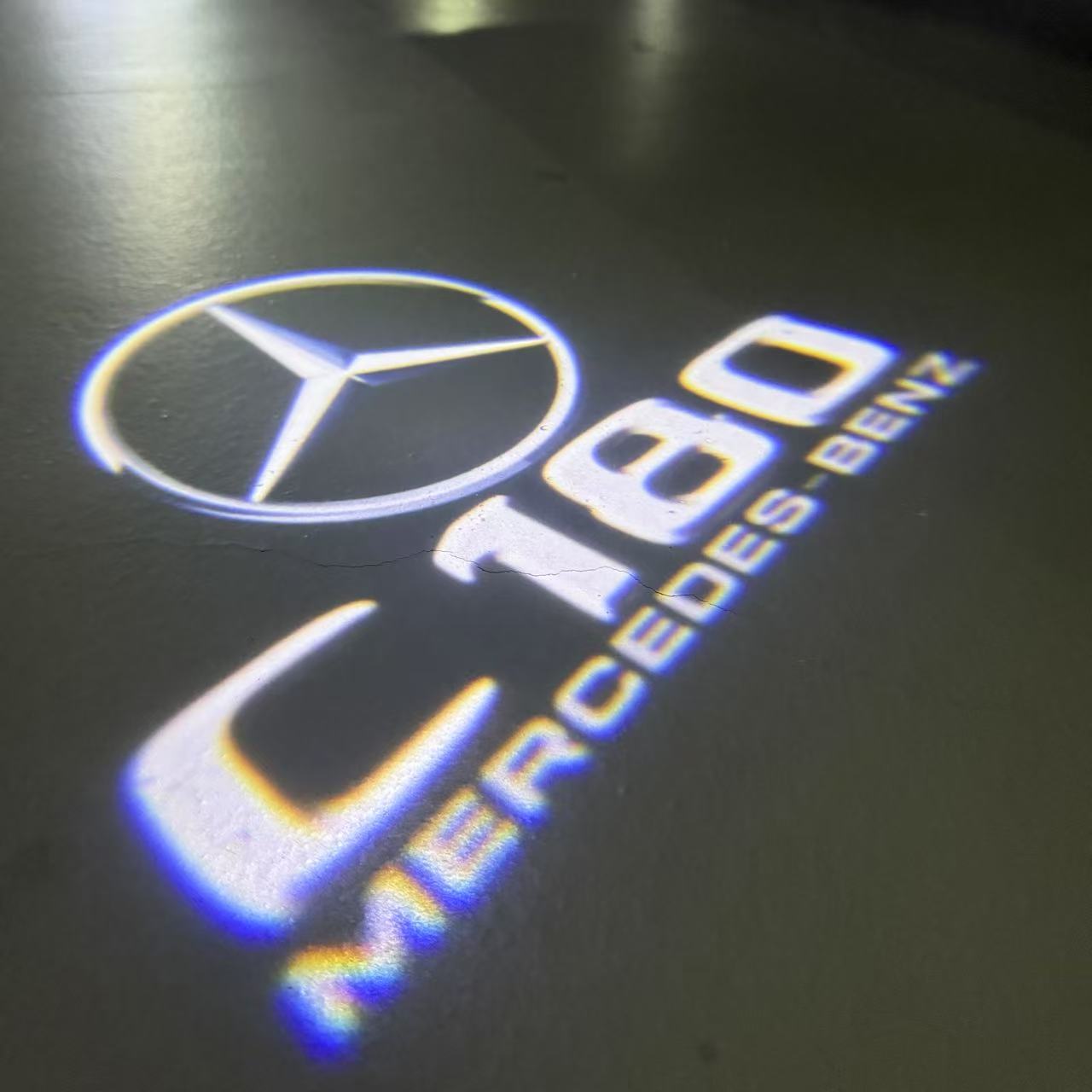 MERCEDES BENZ C 180 LOGO PROJECTOT LIGHTS  (quantity 1 = 1 sets/2 door lights)Nr.03f019