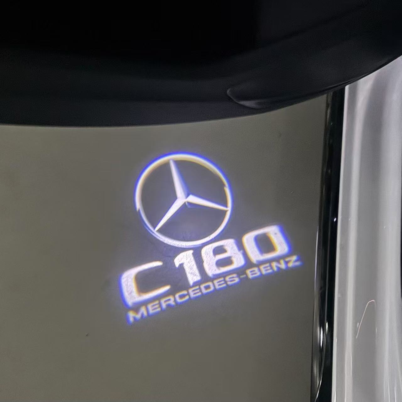 MERCEDES BENZ C 180 LOGO PROJECTOT LIGHTS  (quantity 1 = 1 sets/2 door lights)Nr.03f019