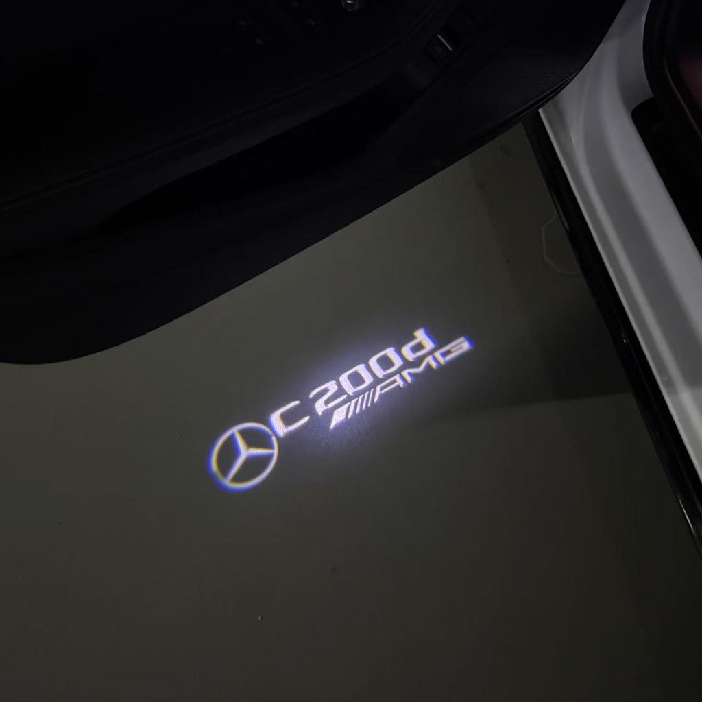 MERCEDES BENZ  C 200d AMG LOGO PROJECTOT LIGHTS  (quantity 1 = 1 sets/2 door lights)Nr.03f023