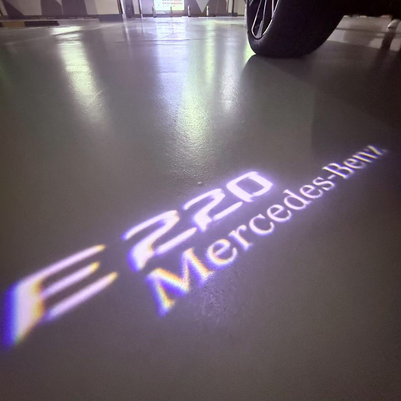 MERCEDES BENZ E 220 LOGO PROJECTOT LIGHTS  (quantity 1 = 1 sets/2 door lights)Nr.03f018