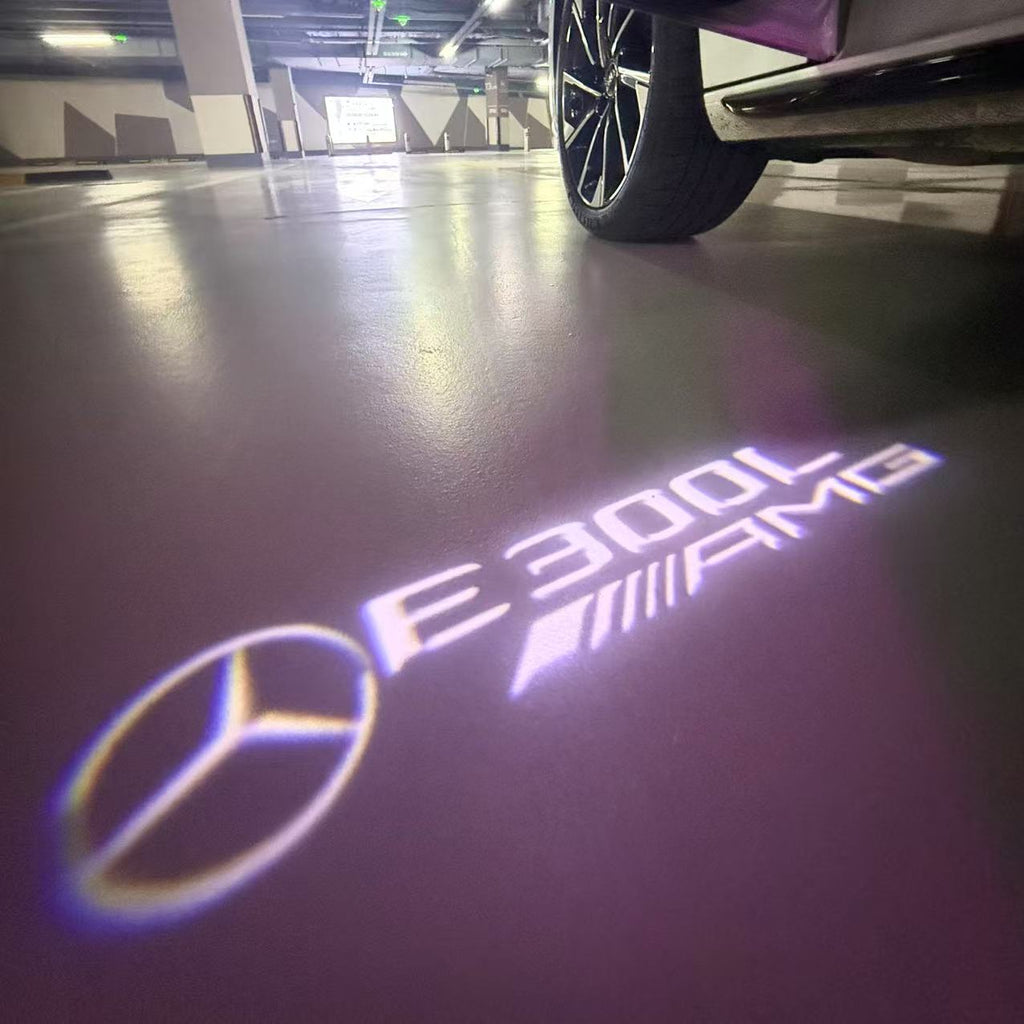 MERCEDES BENZ E 300L AMG LOGO PROJECTOT LIGHTS  (quantity 1 = 1 sets/2 door lights)Nr.03f032