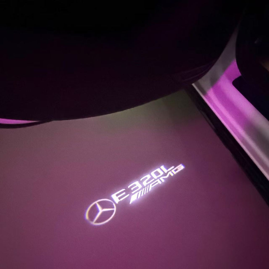 MERCEDES BENZ E 320L AMG LOGO PROJECTOT LIGHTS  (quantity 1 = 1 sets/2 door lights)Nr.03f036