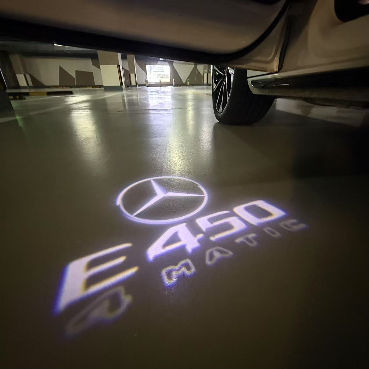 MERCEDES BENZ E 450 LOGO PROJECTOT LIGHTS  (quantity 1 = 1 sets/2 door lights)Nr.03f049