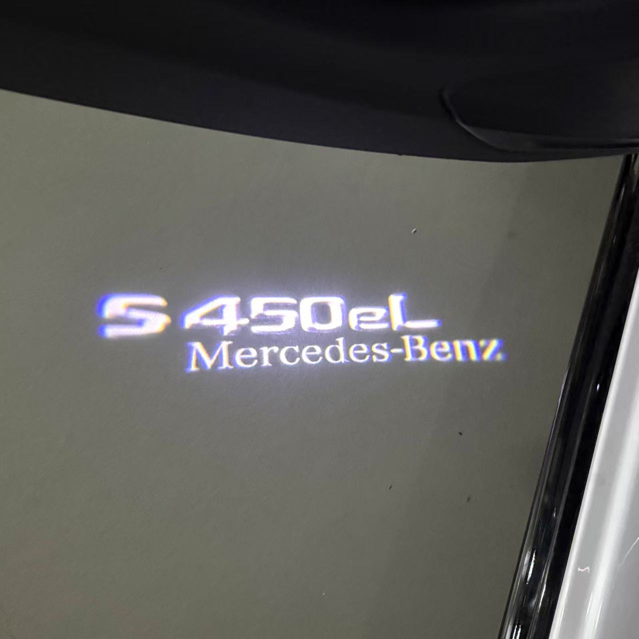 MERCEDES BENZ S 450 LOGO PROJECTOR LIGHTS  (quantity 1 = 1 sets/2 door lights)Nr.03f038