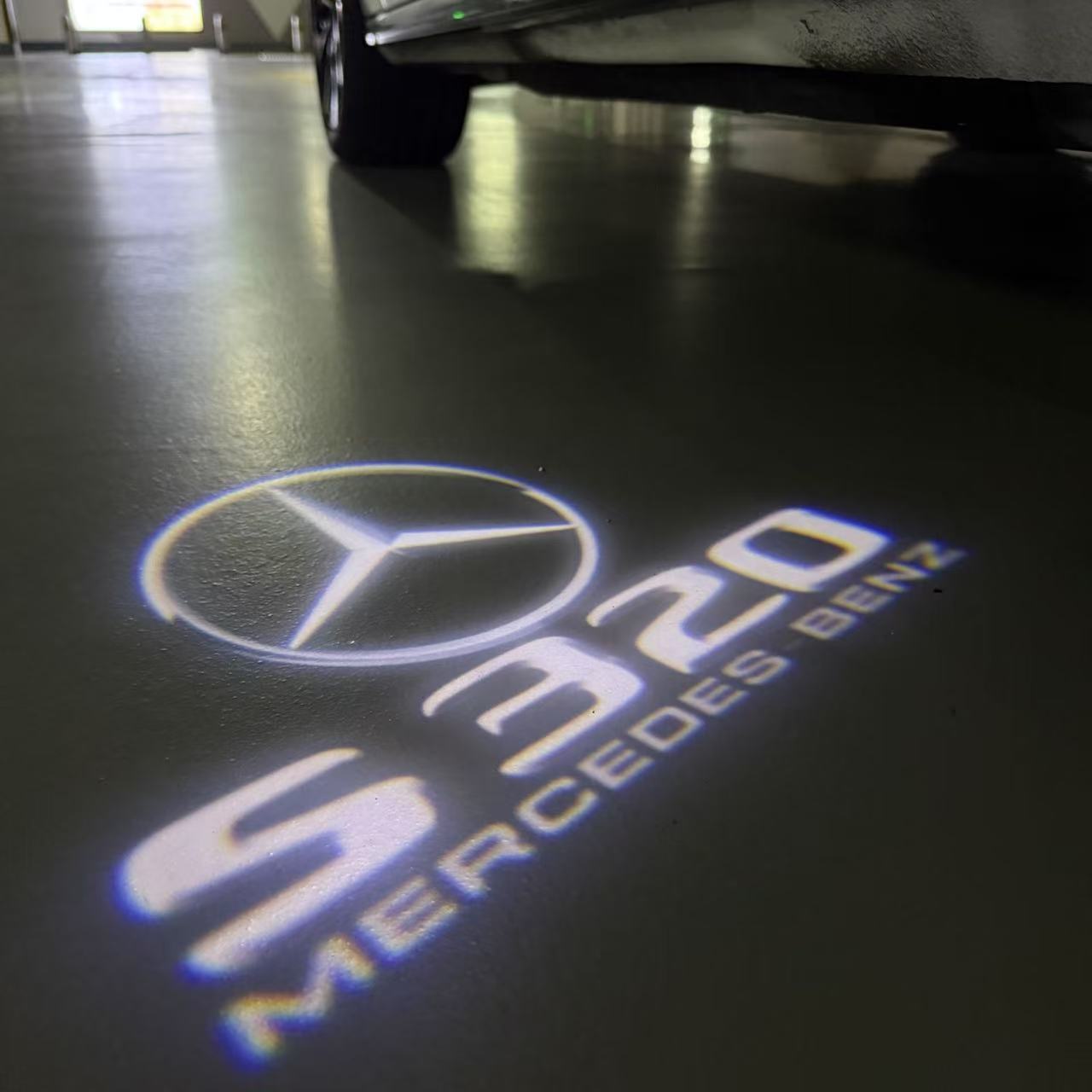 MERCEDES BENZ S 320 LOGO PROJECTOR LIGHTS  (quantity 1 = 1 sets/2 door lights)Nr.03f022
