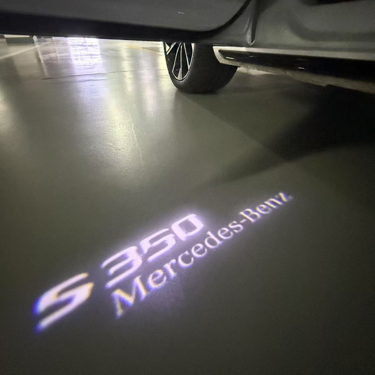 MERCEDES BENZ S 350 LOGO PROJECTOR LIGHTS  (quantity 1 = 1 sets/2 door lights)Nr.03f029