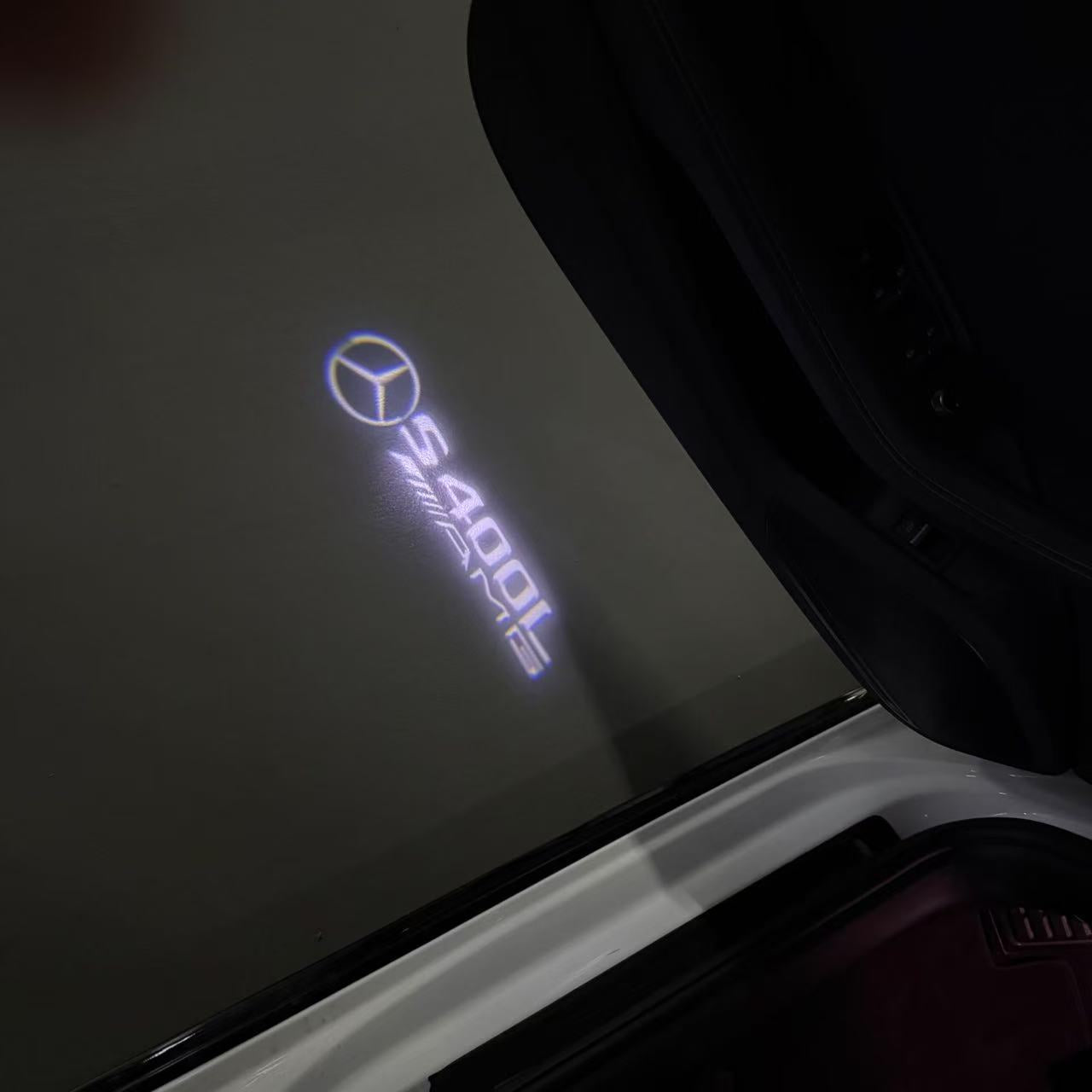 MERCEDES BENZ S 400L LOGO PROJECTOR LIGHTS  (quantity 1 = 1 sets/2 door lights)Nr.03f032