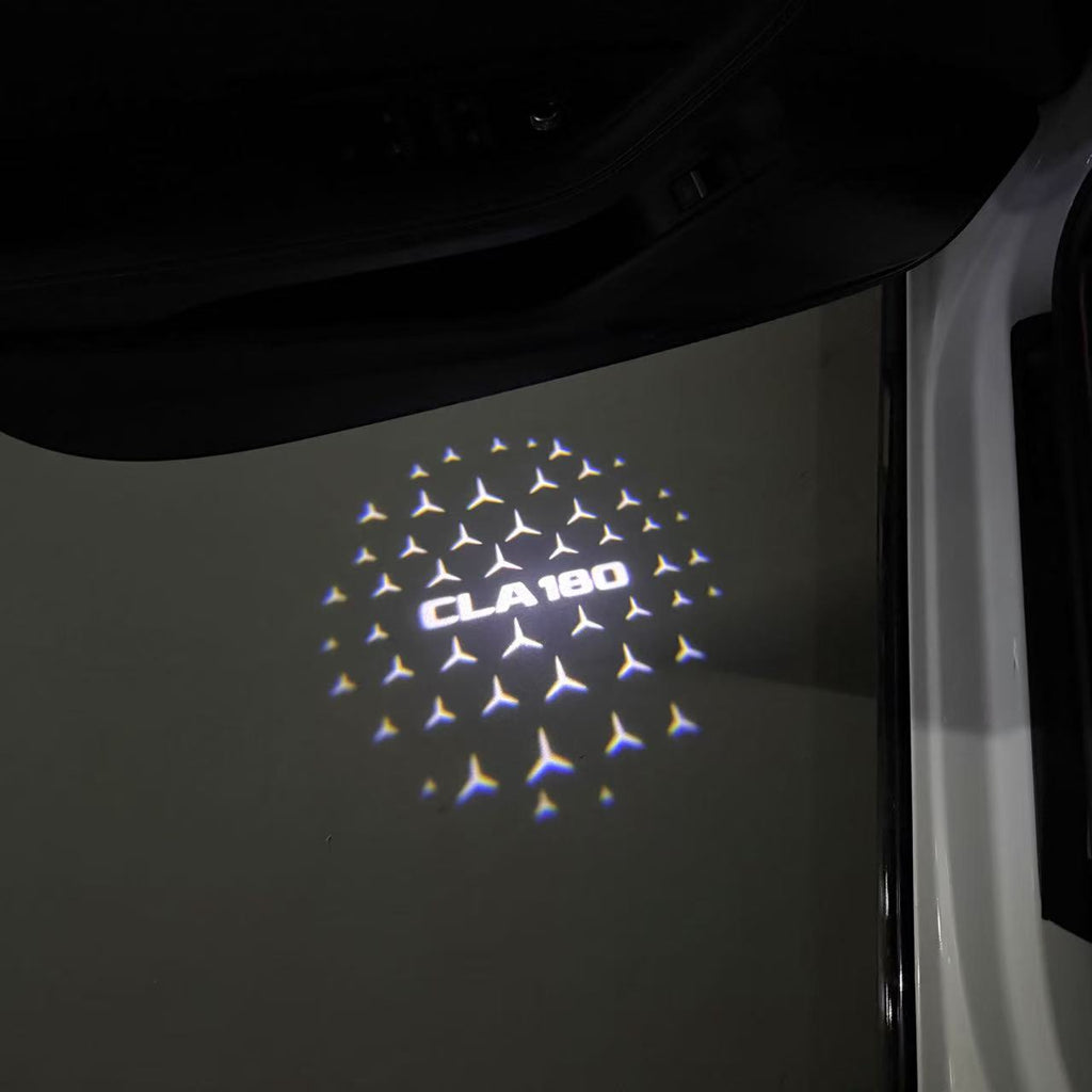 MERCEDES BENZ CLA 180  LOGO PROJECTOT LIGHTS  (quantity 1 = 1 sets/2 door lights)Nr.03f015