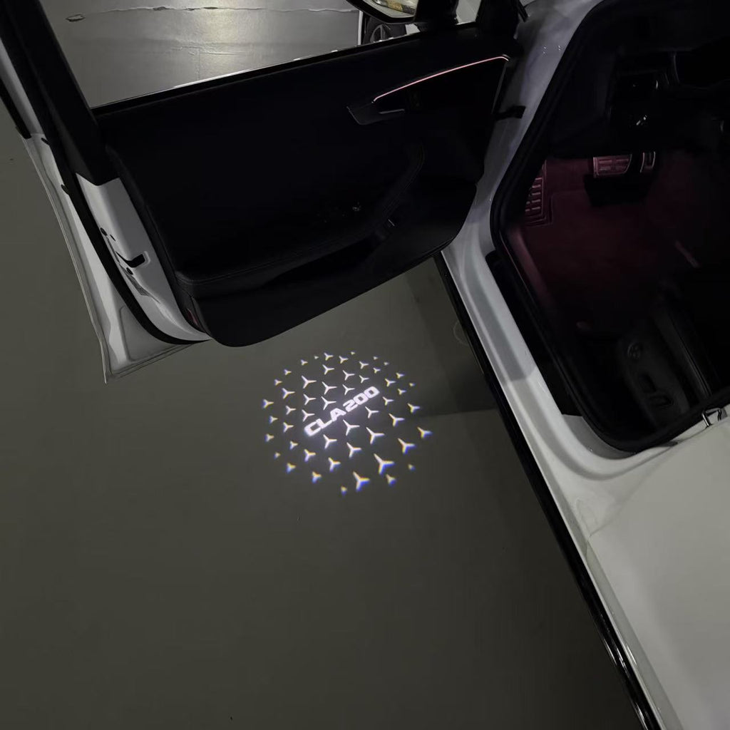 MERCEDES BENZ CLA 200  LOGO PROJECTOT LIGHTS  (quantity 1 = 1 sets/2 door lights)Nr.03f018