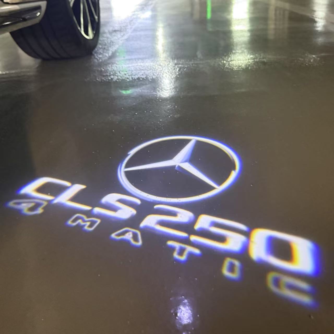 MERCEDES BENZ  CLS 250 LOGO PROJECTOT LIGHTS  (quantity 1 = 1 sets/2 door lights)Nr.03f021