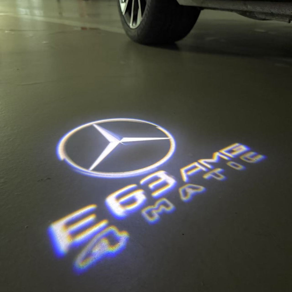 MERCEDES BENZ E63 AMG LOGO PROJECTOT LIGHTS  (quantity 1 = 1 sets/2 door lights)Nr.03f09