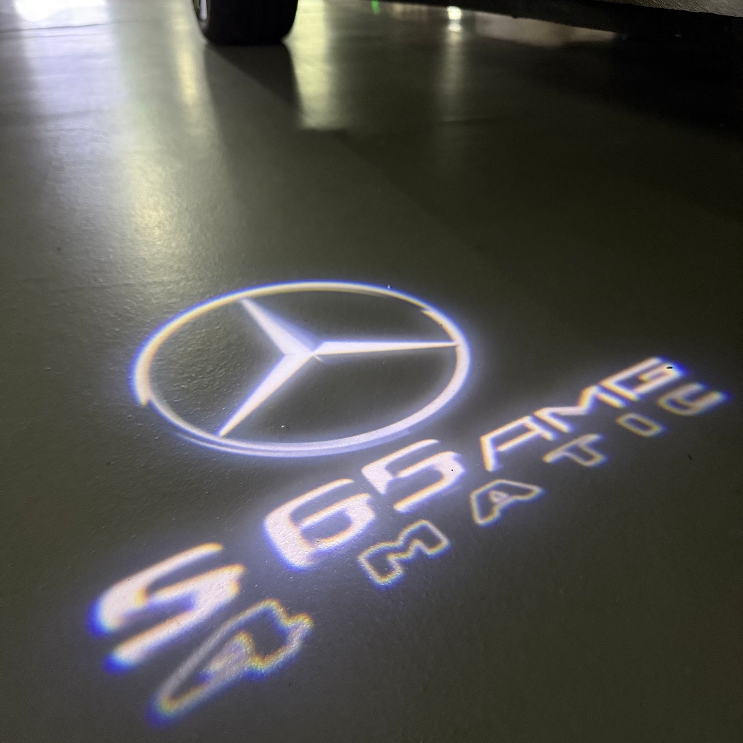 MERCEDES BENZ S 65 AMG LOGO PROJECTOR LIGHTS  (quantity 1 = 1 sets/2 door lights)Nr.03f013