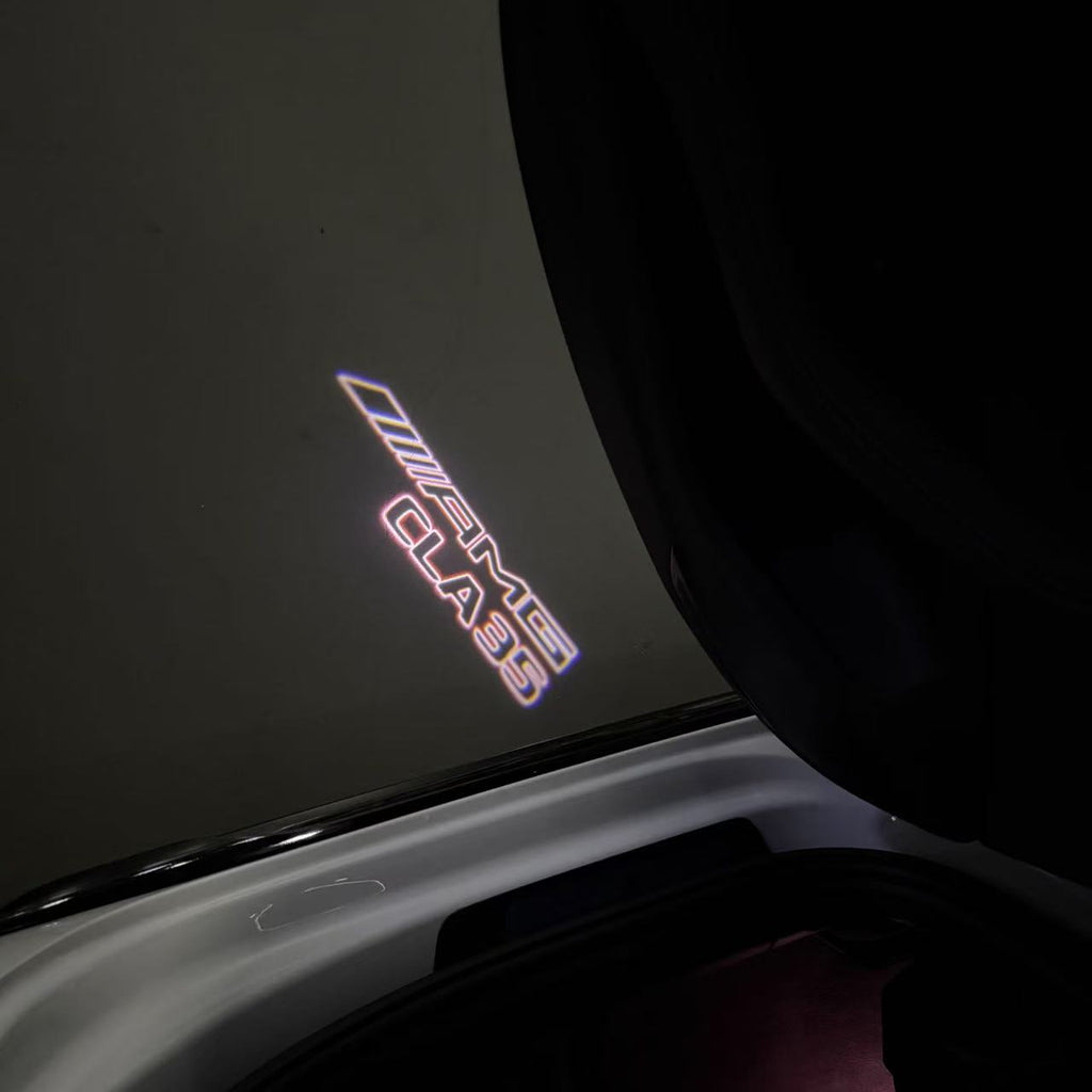 MERCEDES BENZ CLA 35 AMG  LOGO PROJECTOT LIGHTS  (quantity 1 = 1 sets/2 door lights)Nr.03f06