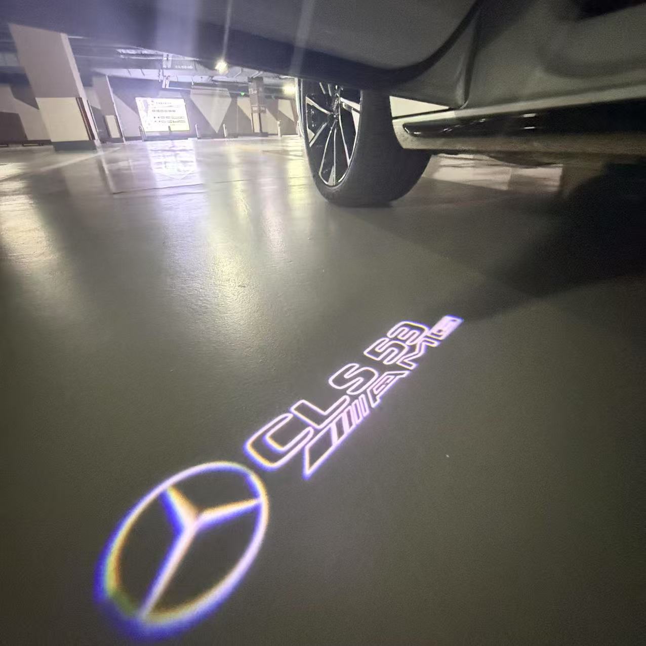 MERCEDES BENZ  CLS 53 AMG LOGO PROJECTOT LIGHTS  (quantity 1 = 1 sets/2 door lights)Nr.03f04