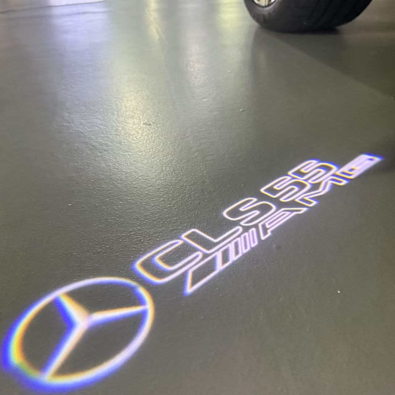 MERCEDES BENZ  CLS 55 AMG LOGO PROJECTOT LIGHTS  (quantity 1 = 1 sets/2 door lights)Nr.03f09