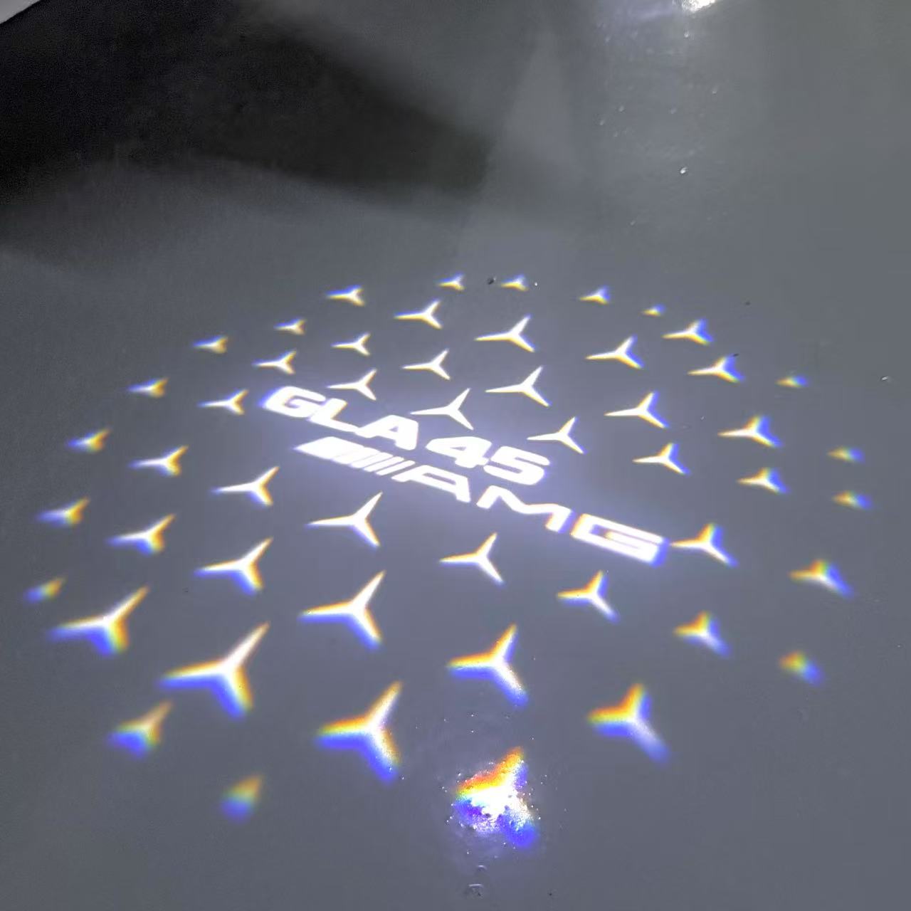 MERCEDES BENZ GLA45 AMG LOGO PROJECTOR LIGHTS  (quantity 1 = 1 sets/2 door lights)Nr.03f010