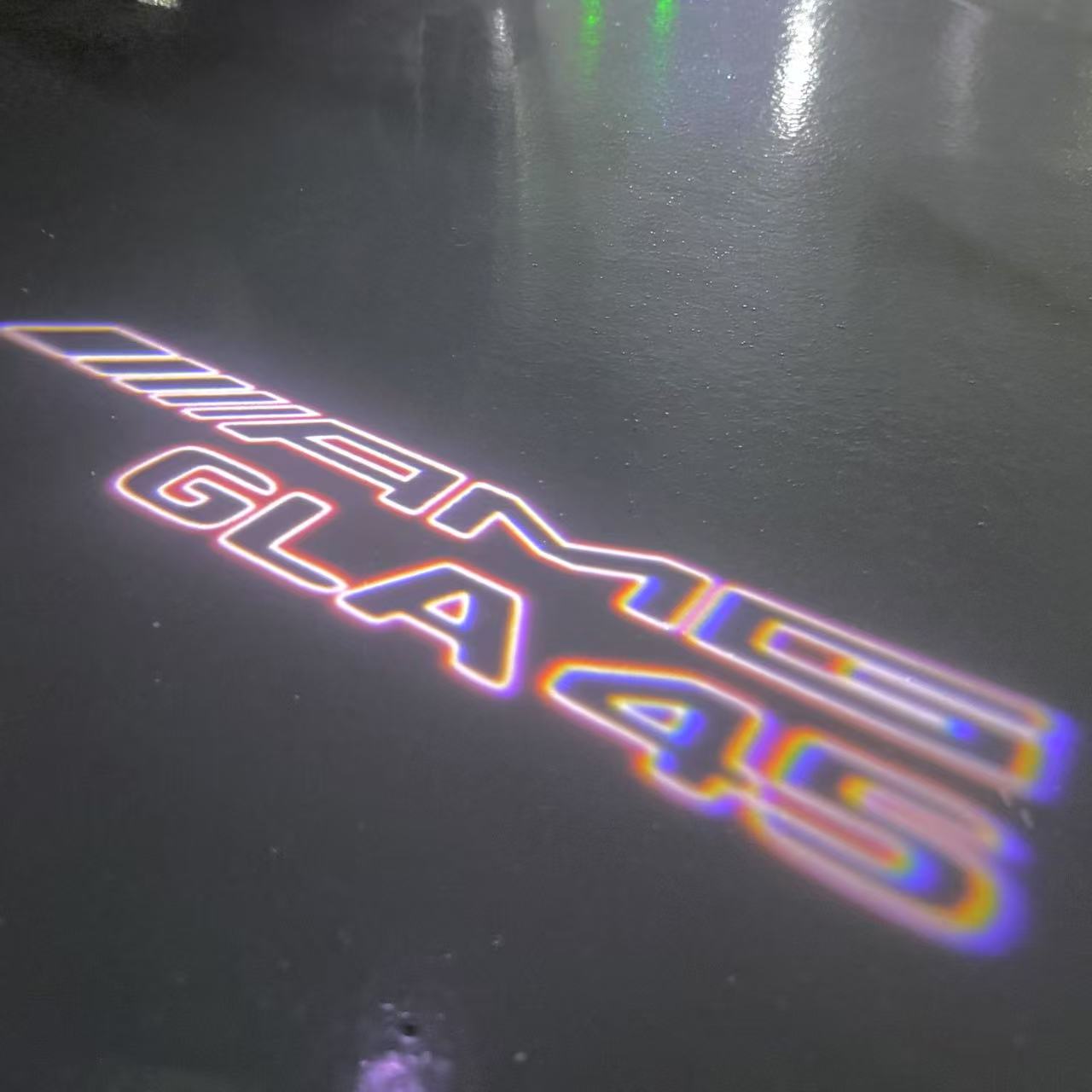 MERCEDES BENZ GLA45 AMG LOGO PROJECTOR LIGHTS  (quantity 1 = 1 sets/2 door lights)Nr.03f011