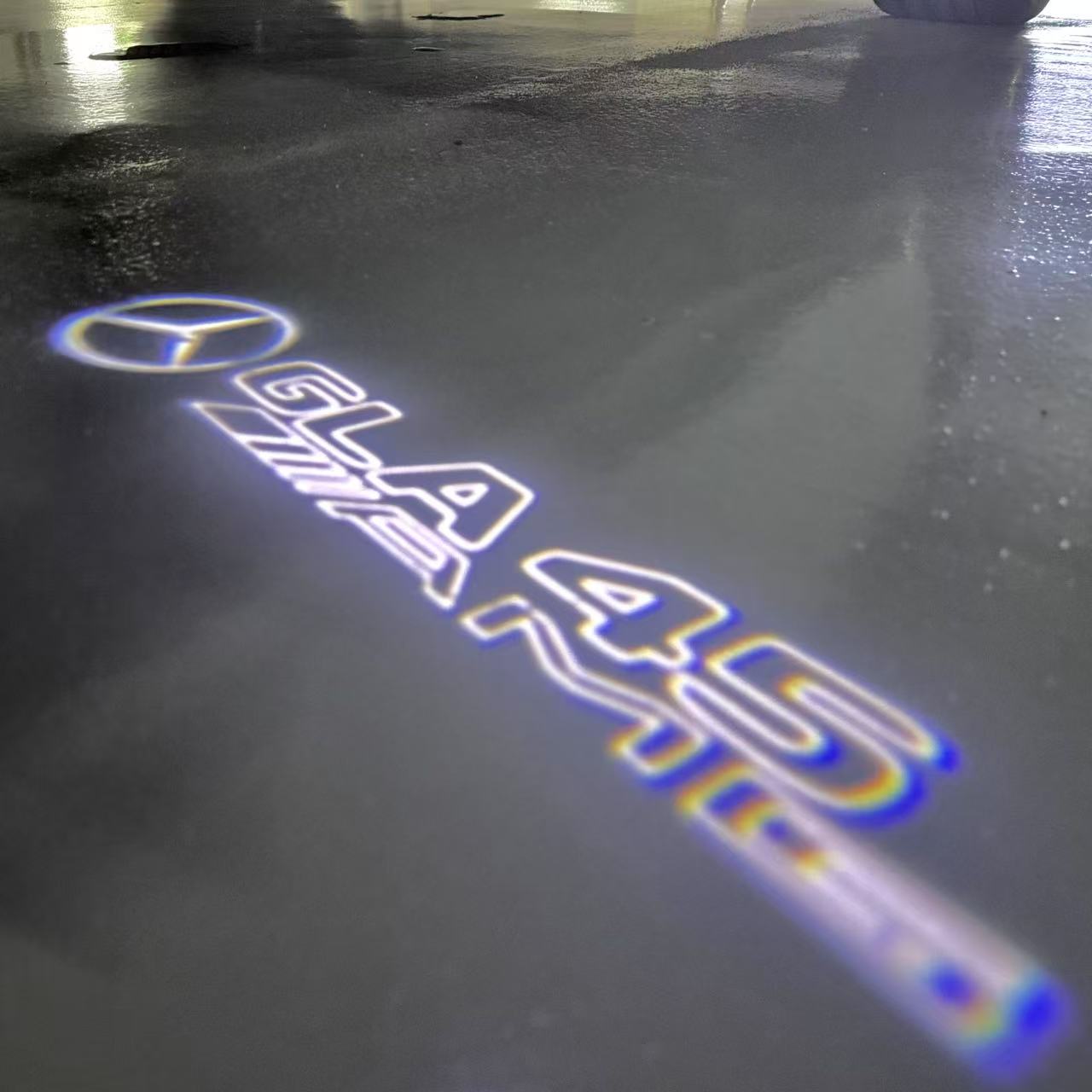 MERCEDES BENZ GLA45 AMG LOGO PROJECTOR LIGHTS  (quantity 1 = 1 sets/2 door lights)Nr.03f09