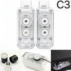AUDI LOGO PROJECTOR LIGHTS Nr.46 (Menge 1 = 2 Logo Films / 2 Türlichter)
