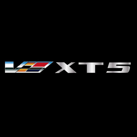 CADILLAC XT5 LOGO PROJECTOT LIGHTS Nr.9803 (quantity 1 = 2 Logo Films /2 door lights）