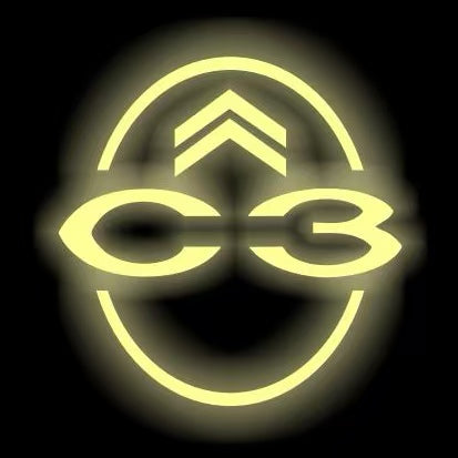 CITROËN  C3   LOGO PROJECTOT LIGHTS (quantity 1 = 1 sets/2 door lights) Nr.6024q0t0136