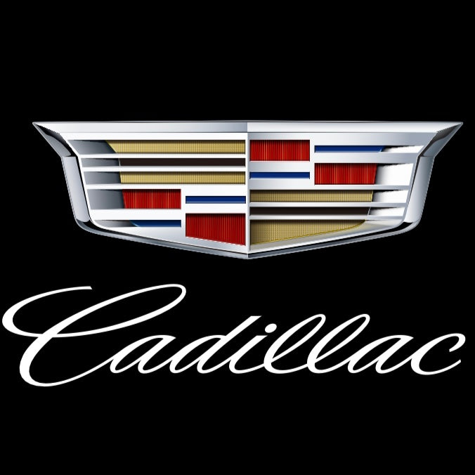 CADILLAC ORIGINAL LOGO PROJECTOT LIGHTS Nr.9748 (quantity 1 = 2 Logo Films /2 door lights）