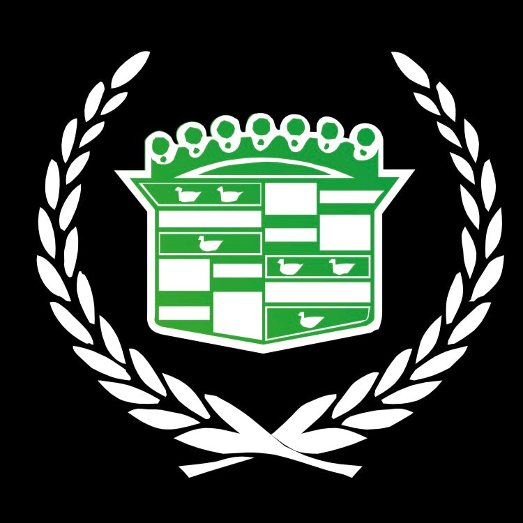 CADILLAC ORIGINAL LOGO PROJECTOT LIGHTS Nr.9745 (quantity 1 = 2 Logo Films /2 door lights）