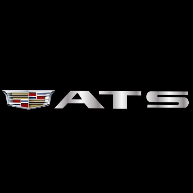 CADILLAC ATS LOGO PROJECTOT LIGHTS Nr.9796 (quantity 1 = 2 Logo Films /2 door lights）