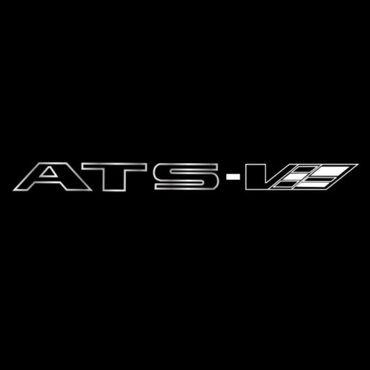CADILLAC ATS LOGO PROJECTOT LIGHTS Nr.9783 (quantity 1 = 2 Logo Films /2 door lights）