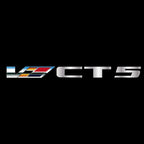 CADILLAC CT5 LOGO PROJECTOT LIGHTS Nr.9806 (quantity 1 = 2 Logo Films /2 door lights）