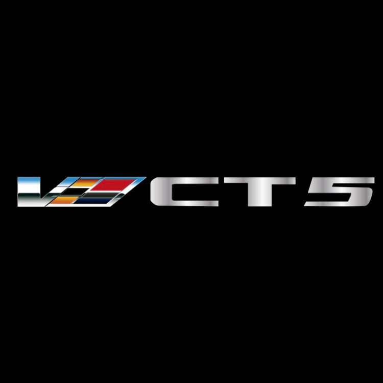 CADILLAC CT5 LOGO PROJECTOT LIGHTS Nr.9806 (quantity 1 = 2 Logo Films /2 door lights）