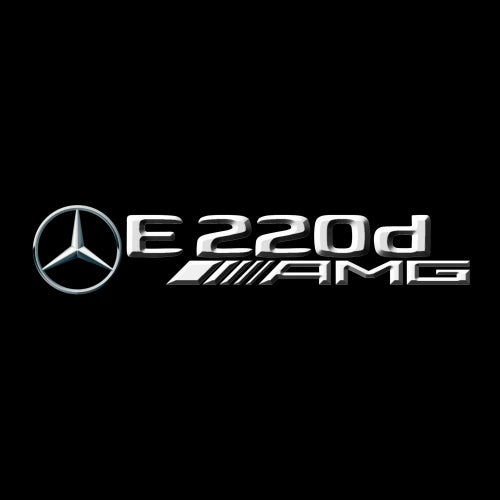 MERCEDES BENZ E 220d AMG LOGO PROJECTOT LIGHTS  (quantity 1 = 1 sets/2 door lights)Nr.03f020