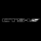 CADILLAC CTS LOGO PROJECTOT LIGHTS Nr.9786 (quantity 1 = 2 Logo Films /2 door lights）