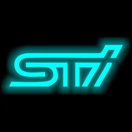 SUBARU IMPREZA STI LOGO PROJECROTR LIGHTS (quantity 1 = 1 sets/2 door lights) Nr.03A26