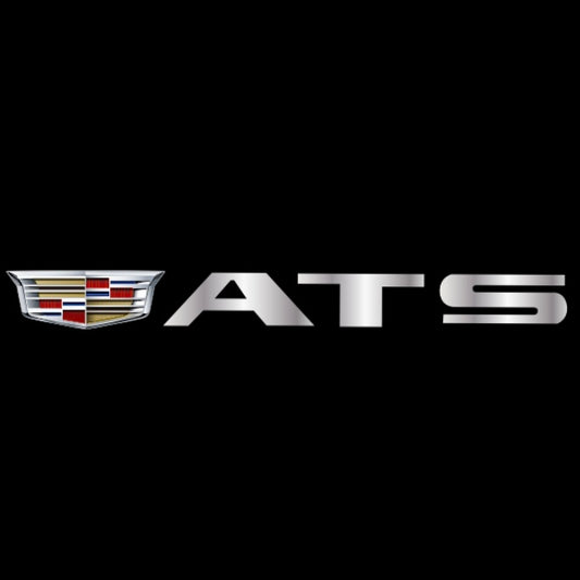 CADILLAC ATS LOGO PROJECTOT LIGHTS Nr.9728 (quantity 1 = 2 Logo Films /2 door lights）
