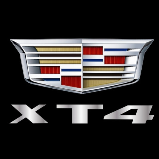 CADILLAC XT4 LOGO PROJECTOT LIGHTS Nr.9743 (quantity 1 = 2 Logo Films /2 door lights）