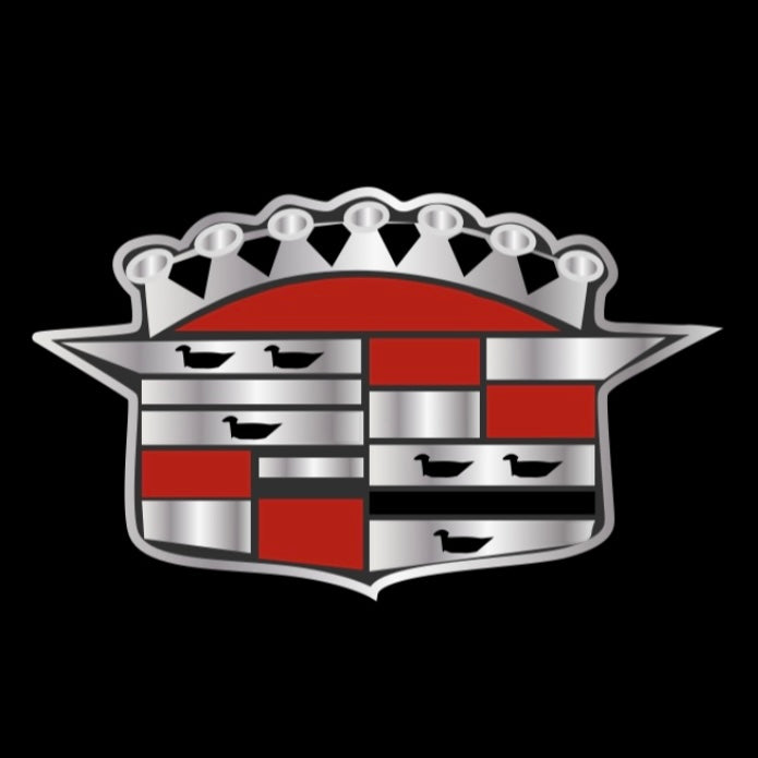 CADILLAC ORIGINAL LOGO PROJECTOT LIGHTS Nr.9750 (quantity 1 = 2 Logo Films /2 door lights）