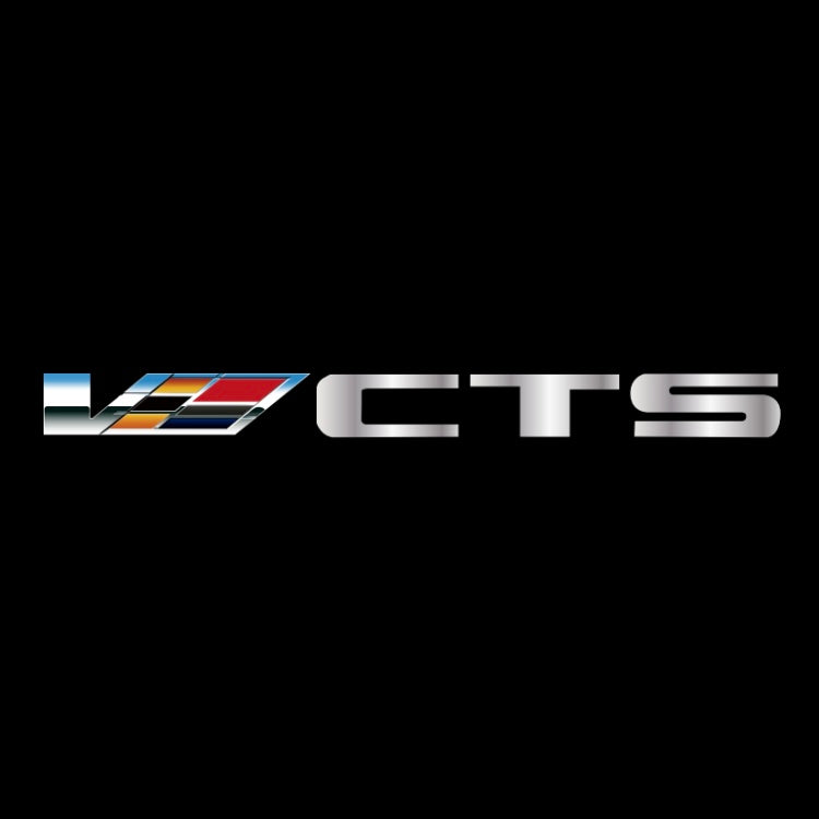 CADILLAC CTS LOGO PROJECTOT LIGHTS Nr.9805 (quantity 1 = 2 Logo Films /2 door lights）